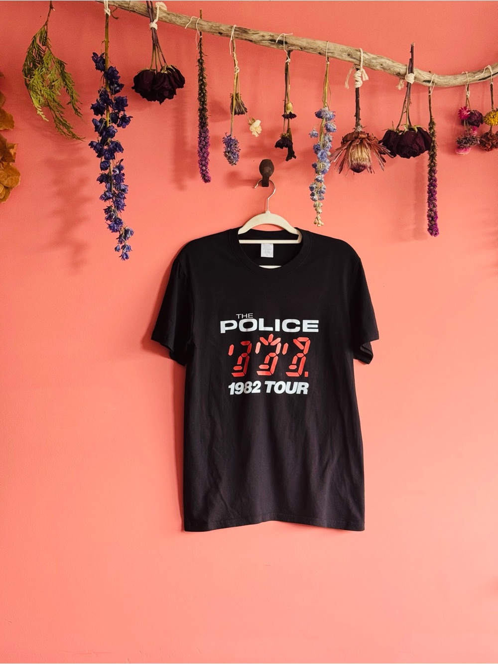 The Police 1982 Tour Black Graphic Tee